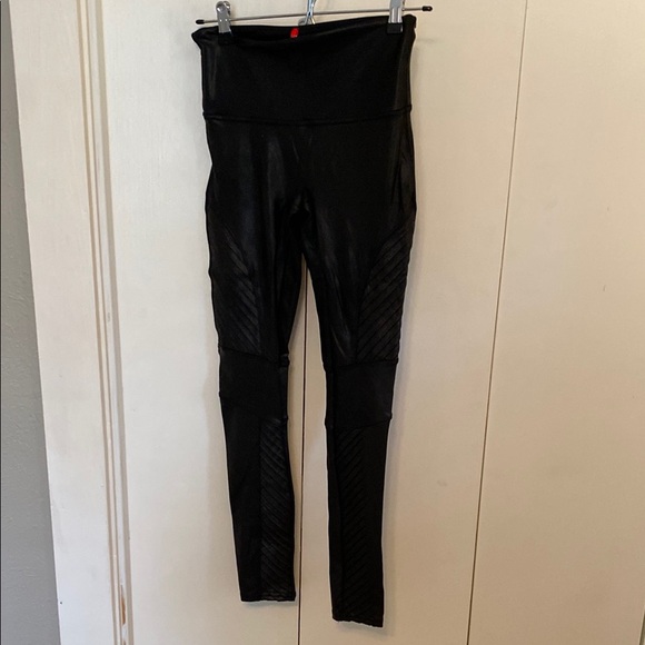 SPANX Charcoal High-Rise Leggings - Picture 1 of 6